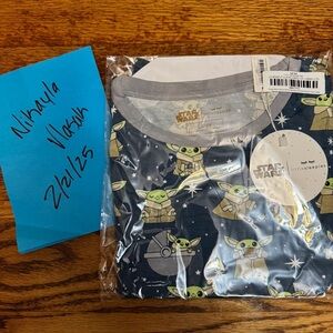 Little Sleepies Grogu Star Wars Men adult Large Shirt